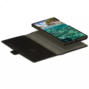 Folio-telefoonhoes dbramante1928 Lynge voor Samsung Galaxy S23 Ultra — zwart, 3 kaartvakken, geschikt voor 6,8 inch