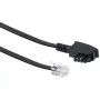 Kabel Schwaiger 6,0 m RJ-12 - TAE-F 6 m zwart