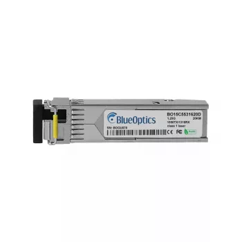 Glasvezel-transceivermodule BlueOptics SFP-1GT15R13BX10-I-BO LC aluminium