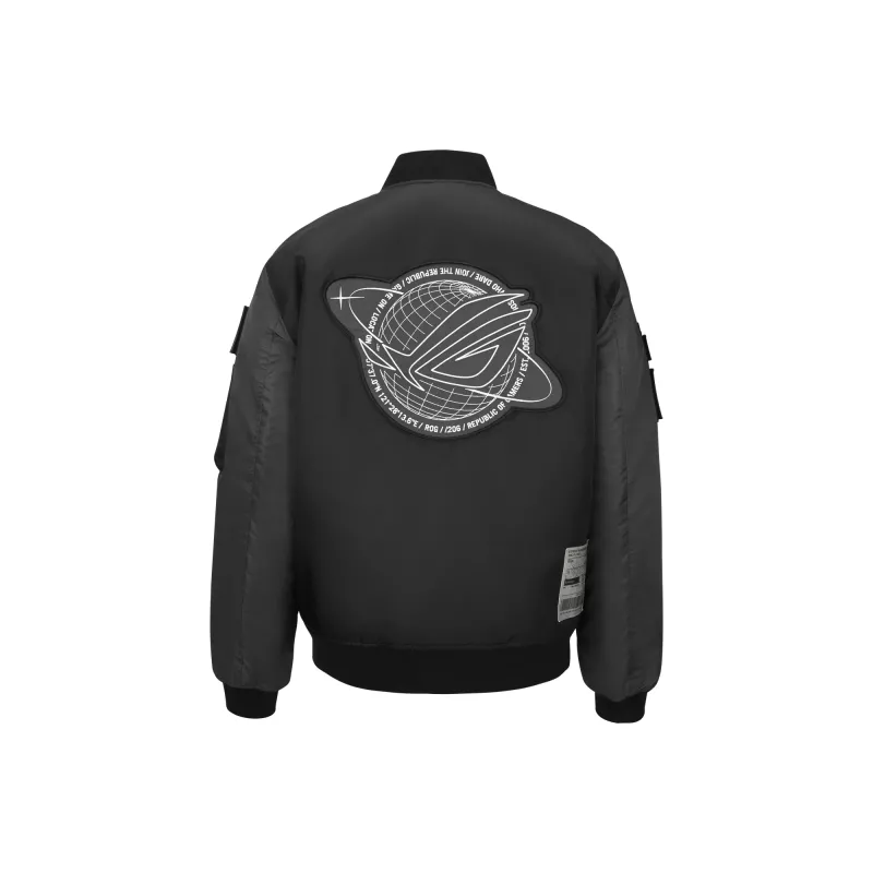 Bomberjack ASUS ROG Cosmic Bomber heren regular fit langarmig zwart grijs