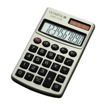 Basisrekenmachine Olympia LCD 1110 zakformaat Zilver