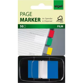 Bladwijzer Sigel HN492 flexibel blauw 50 stuks