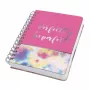 Schrijfboek Sigel JN609 A5 240 vel blauw roze geel