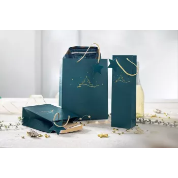 Cadeauverpakking Sigel GT036 blauw 100x80x350 mm