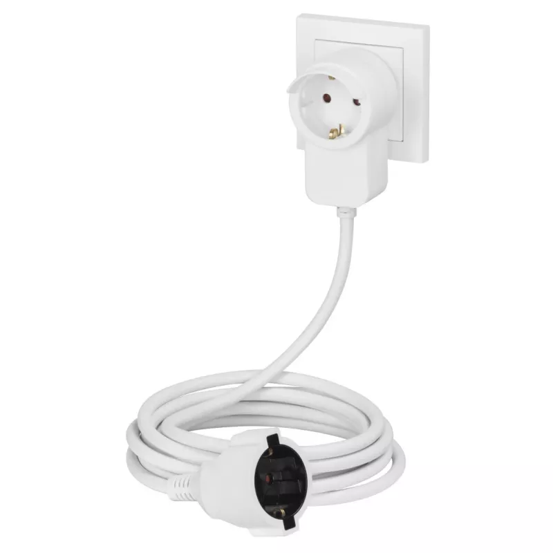 Hama Powerplug stroomverlenging 3 m 2 AC-stopcontacten binnen wit