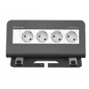 Tafelcontactdoos type F Kindermann 7430000074 grijs wit