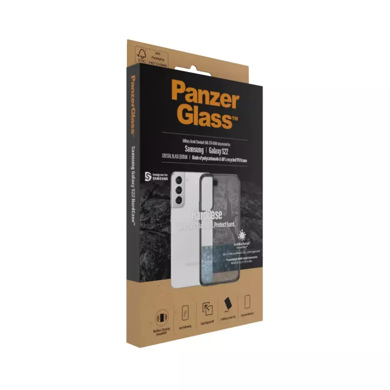 HardCase hoesje PanzerGlass voor Samsung Galaxy S22 transparant