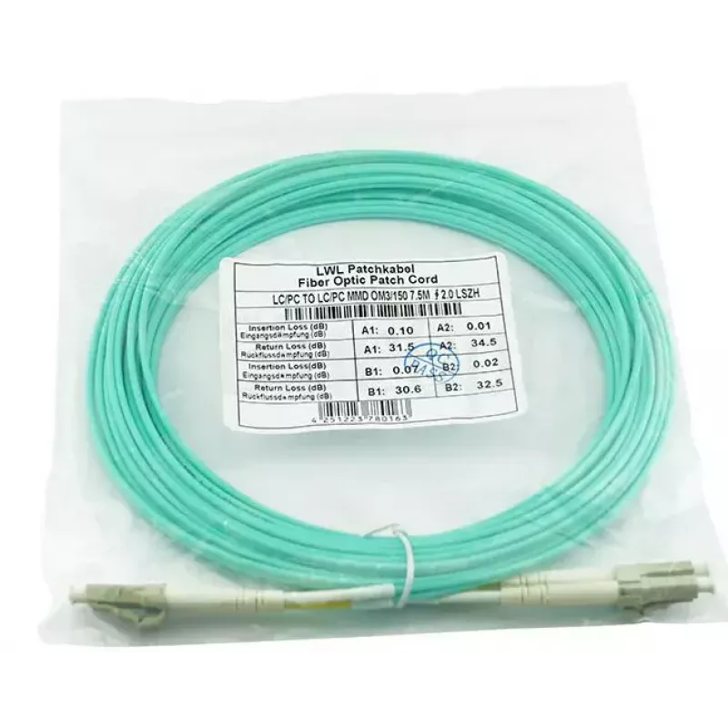 Glasvezelkabel BlueOptics SRCABLE7M-BO 7,5 m LC beige OM3