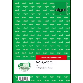 Geschäftsformular Sigel SD001 groen A5 80 vel