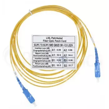 Glasvezelkabel BlueOptics SFP2222BU20MK SC G.657.A1 20 m blauw