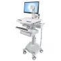 Multimedia-wagen Ergotron StyleView aluminium grijs wit
