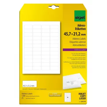 Adresetiket Sigel LA315