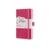 Schrijfnotitieboek Sigel JN104 A6 174 vel roze gelinieerd hardcover