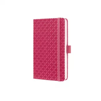 Schrijfnotitieboek Sigel JN104 A6 174 vel roze gelinieerd hardcover