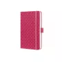 Schrijfnotitieboek Sigel JN104 A6 174 vel roze gelinieerd hardcover