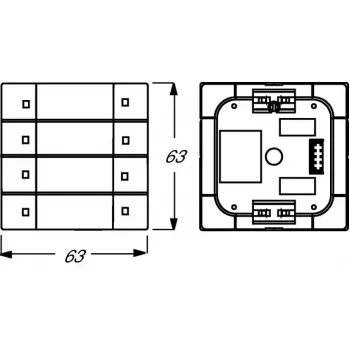 Busch-Jaeger 6127/01-84 KNX-tastsensor, 4-voudig, studiowit