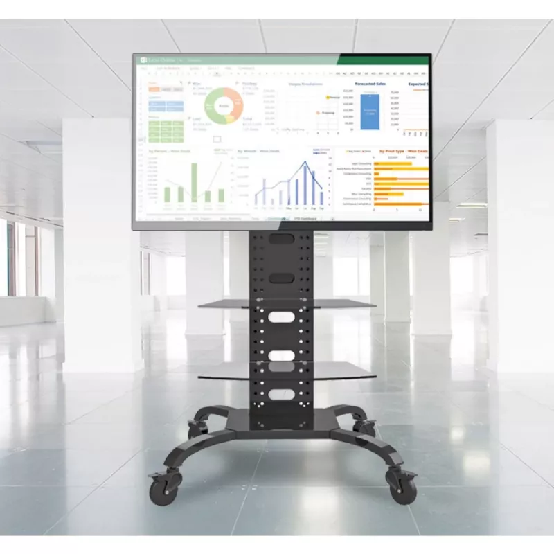 Techly ICA-TR8 signagedisplay-standaard 177,8 cm (70 inch) zwart