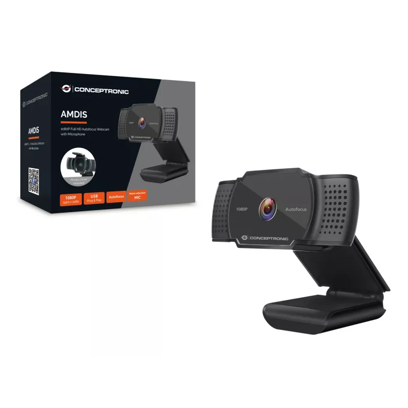 Conceptronic AMDIS06B webcam 1920 x 1080 pixel USB 2.0 zwart