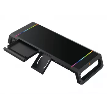 Conceptronic THORNE ERGO gaming monitorstandaard, vrijstaand, 10 kg, zwart