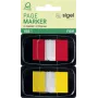 Bladwijzers Sigel HN496 flexibel rood geel 100 stuks