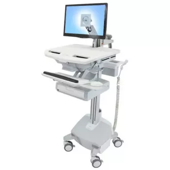 Multimediawagen Ergotron StyleView aluminiumgrijs wit