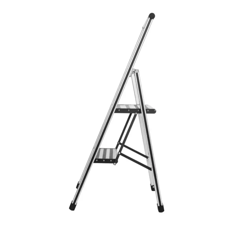 Huishoudtrap Wenko 601011100 aluminium design opvouwbare trap met treden 2 treden