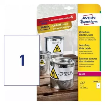 Zelfklevend printeretiket Avery L4775-8