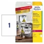 Zelfklevend printeretiket Avery L4775-8