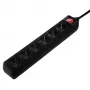 Hama 137266 stekkerdoos 6 AC-uitgangen indoor Zwart