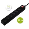 Hama 137266 stekkerdoos 6 AC-uitgangen indoor Zwart
