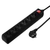 Hama 137266 stekkerdoos 6 AC-uitgangen indoor Zwart