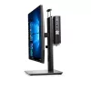 Dell MFS18 Micro Form Factor All-in-One-standaard, 19-27 inch, in hoogte verstelbaar, zwart/zilver