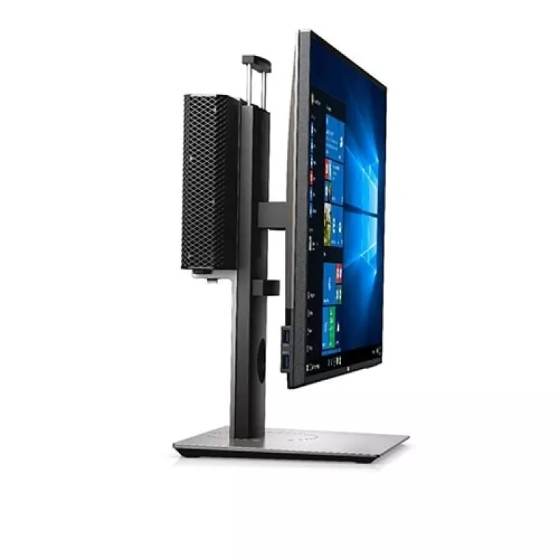 Dell MFS18 Micro Form Factor All-in-One-standaard, 19-27 inch, in hoogte verstelbaar, zwart/zilver