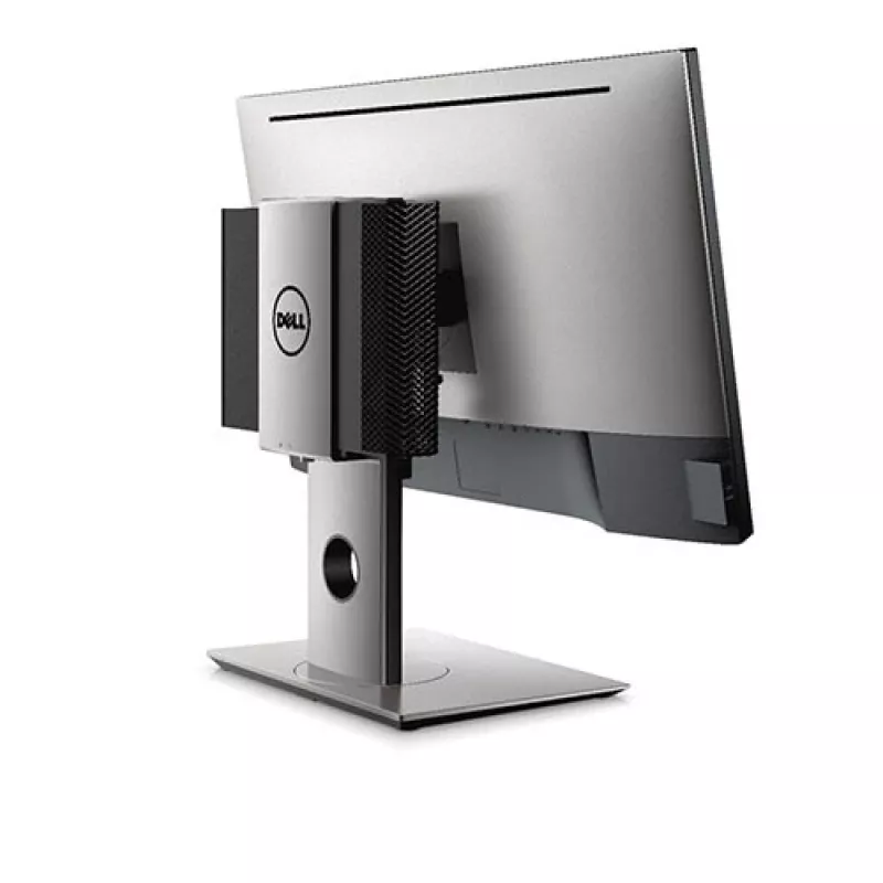 Dell MFS18 Micro Form Factor All-in-One-standaard, 19-27 inch, in hoogte verstelbaar, zwart/zilver