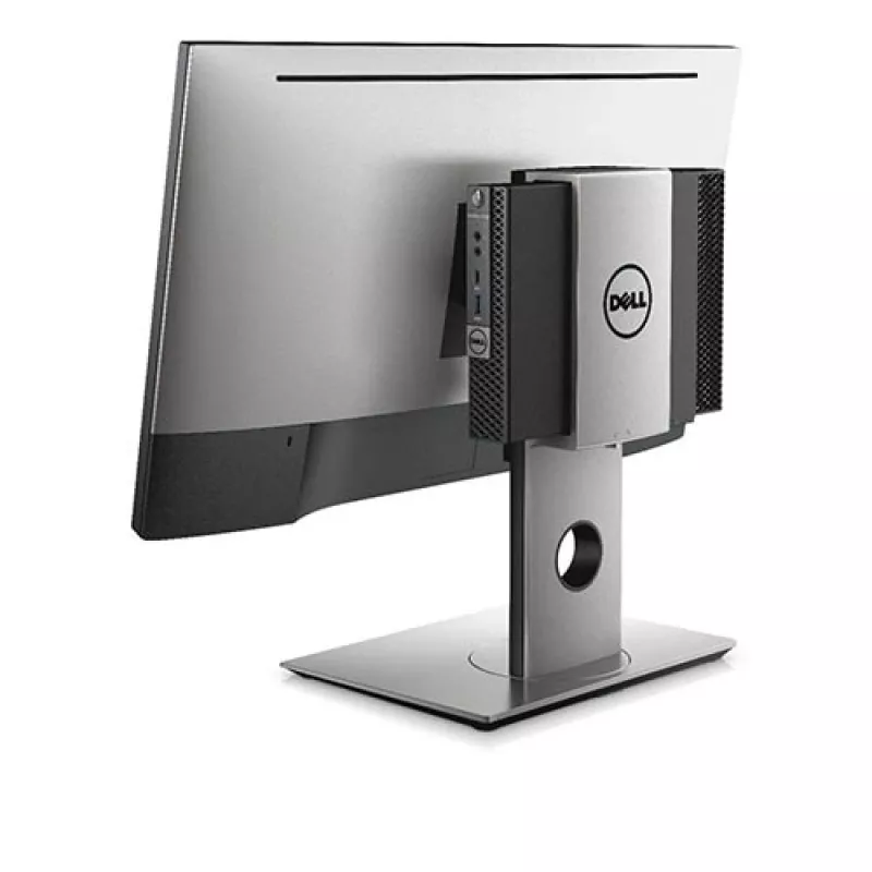 Dell MFS18 Micro Form Factor All-in-One-standaard, 19-27 inch, in hoogte verstelbaar, zwart/zilver