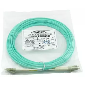 Glasvezelkabel BlueOptics AJ833A 0,5 m LC OM3 Aqua