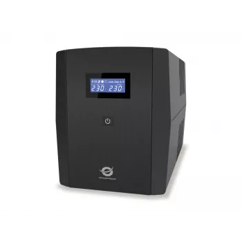 Conceptronic ZEUS 2200VA 1320W UPS, IEC + Schuko-stopcontact, line-interactive, 2,2 kVA, 1320 W, 220 V, 240 V, 220 V