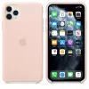 Hoesje Apple iPhone 11 Pro Max siliconenhoes roze zand