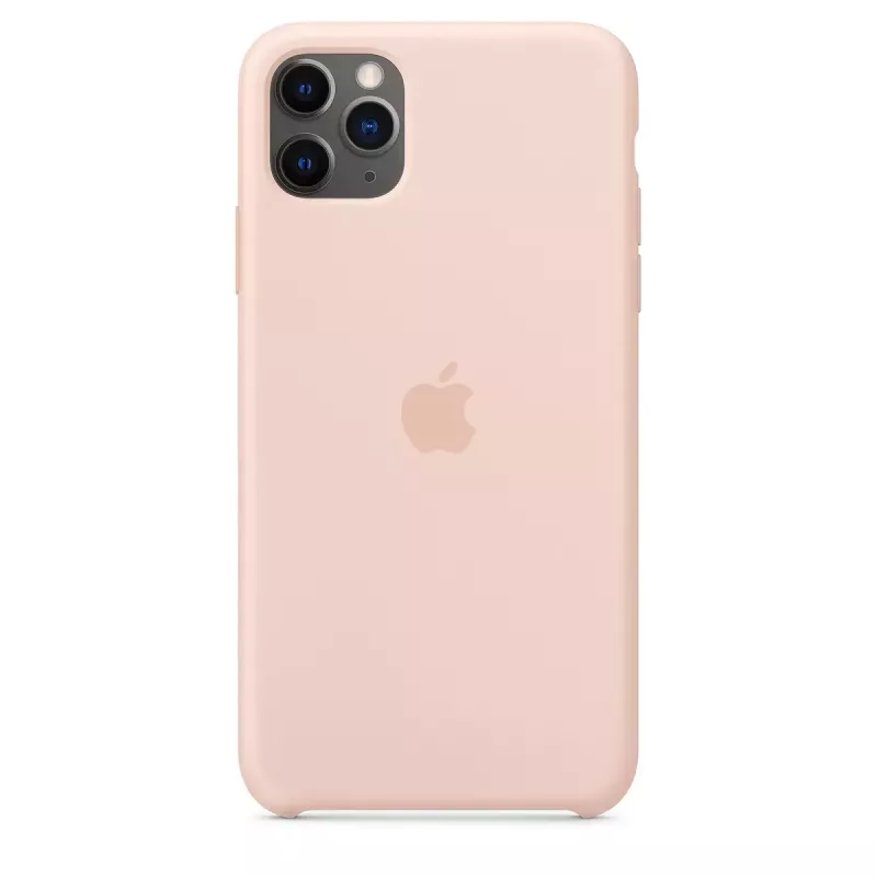 Hoesje Apple iPhone 11 Pro Max siliconenhoes roze zand