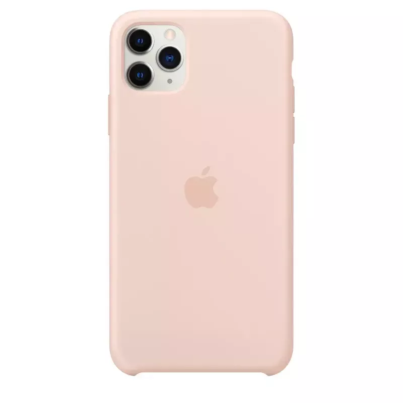 Hoesje Apple iPhone 11 Pro Max siliconenhoes roze zand