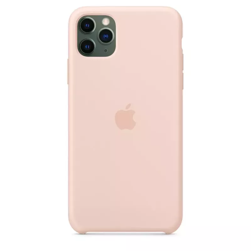 Hoesje Apple iPhone 11 Pro Max siliconenhoes roze zand