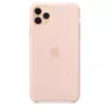 Hoesje Apple iPhone 11 Pro Max siliconenhoes roze zand