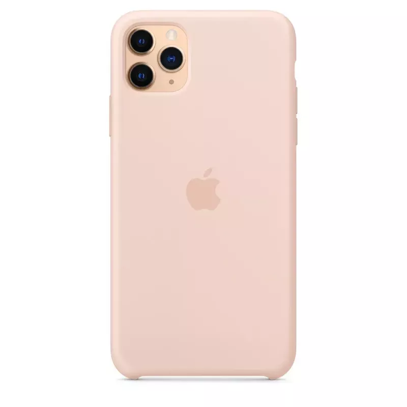 Hoesje Apple iPhone 11 Pro Max siliconenhoes roze zand