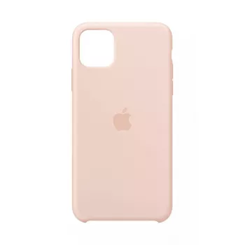 Hoesje Apple iPhone 11 Pro Max siliconenhoes roze zand