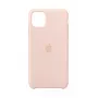 Hoesje Apple iPhone 11 Pro Max siliconenhoes roze zand