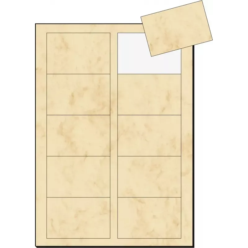 Visitekaartje Sigel DP744 laser/inkjet beige 100 stuks