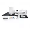 Bureaubladonderlegger Sigel eyestyle leer zwart wit