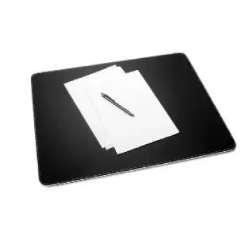 Bureaubladonderlegger Sigel eyestyle leer zwart wit