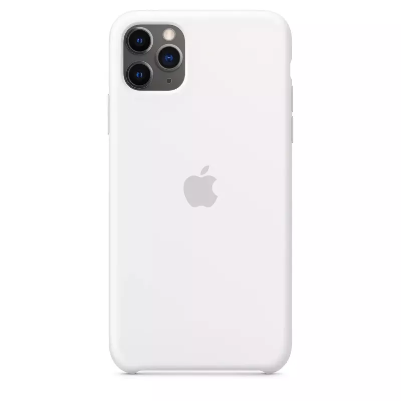 Siliconenhoes voor Apple iPhone 11 Pro Max — siliconen, wit, geschikt voor 6,5 inch