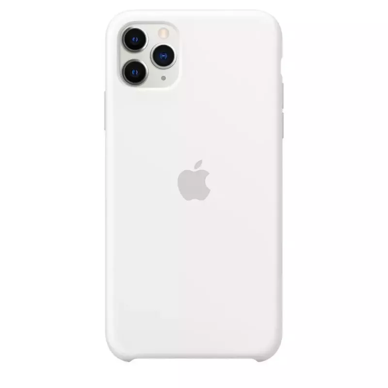 Siliconenhoes voor Apple iPhone 11 Pro Max — siliconen, wit, geschikt voor 6,5 inch
